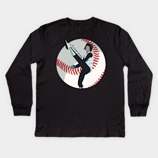 Twilight Baseball Kids Long Sleeve T-Shirt